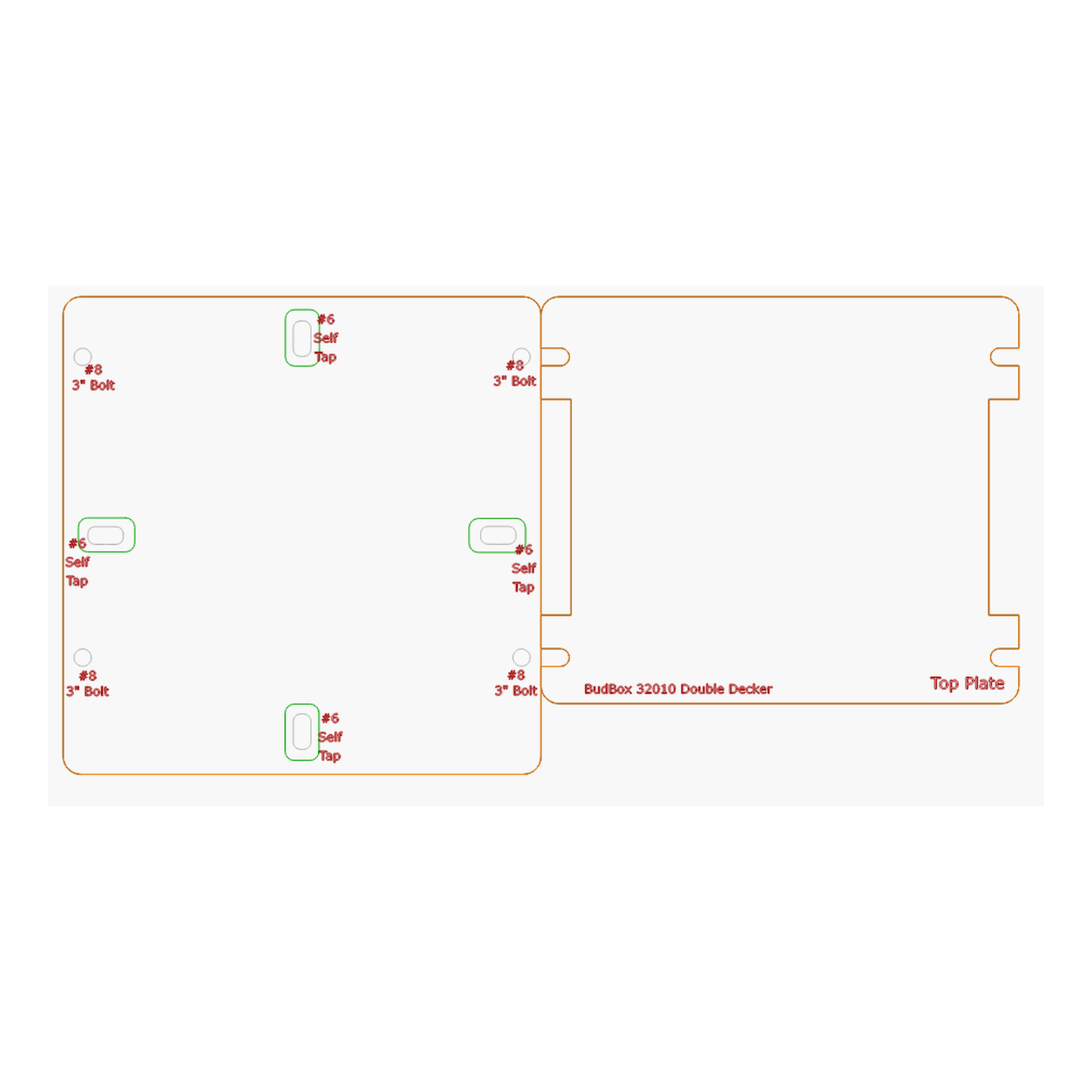 Bud 32010 custom acrylic mounting plate for pixel controller enclosure