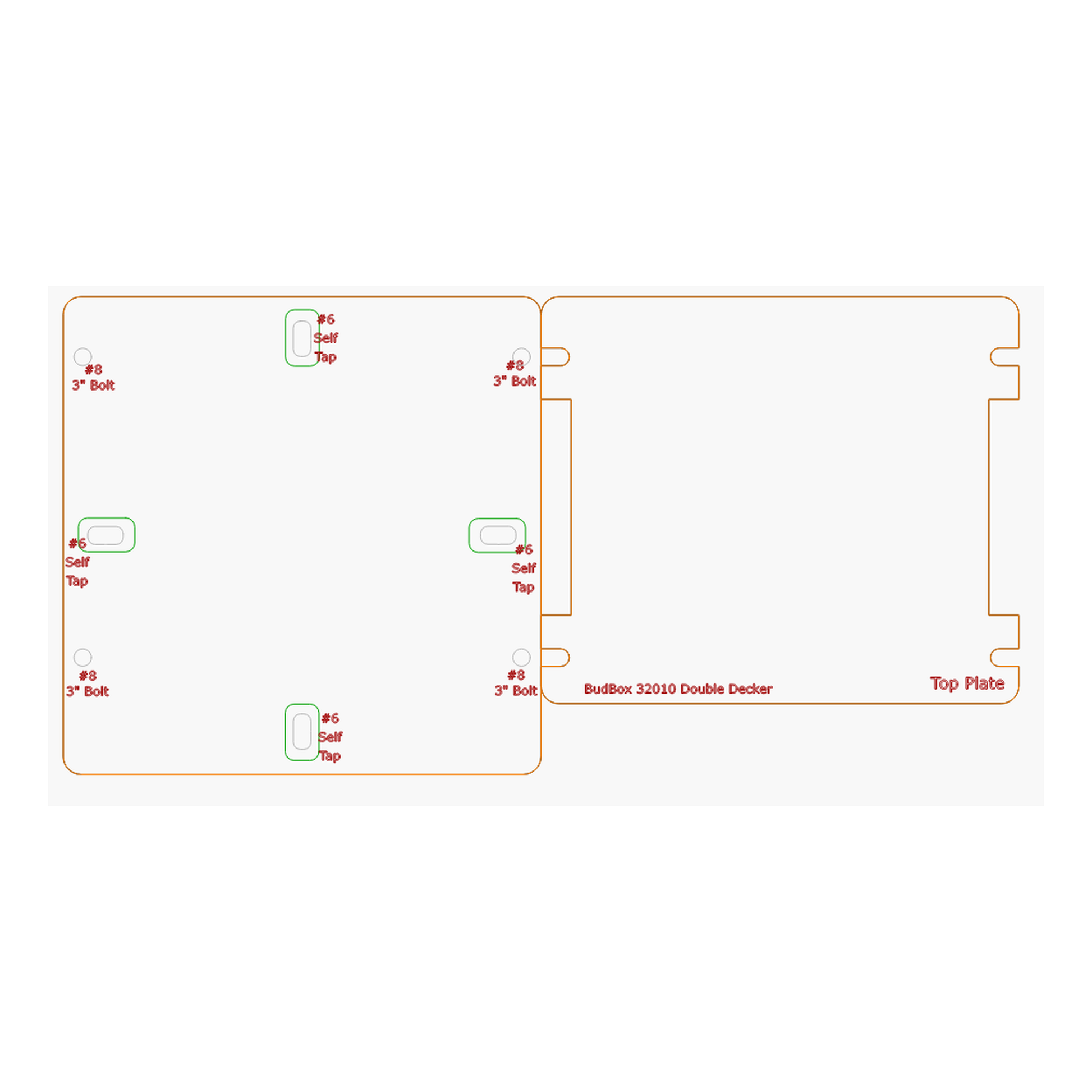 Bud 32010 custom acrylic mounting plate for pixel controller enclosure
