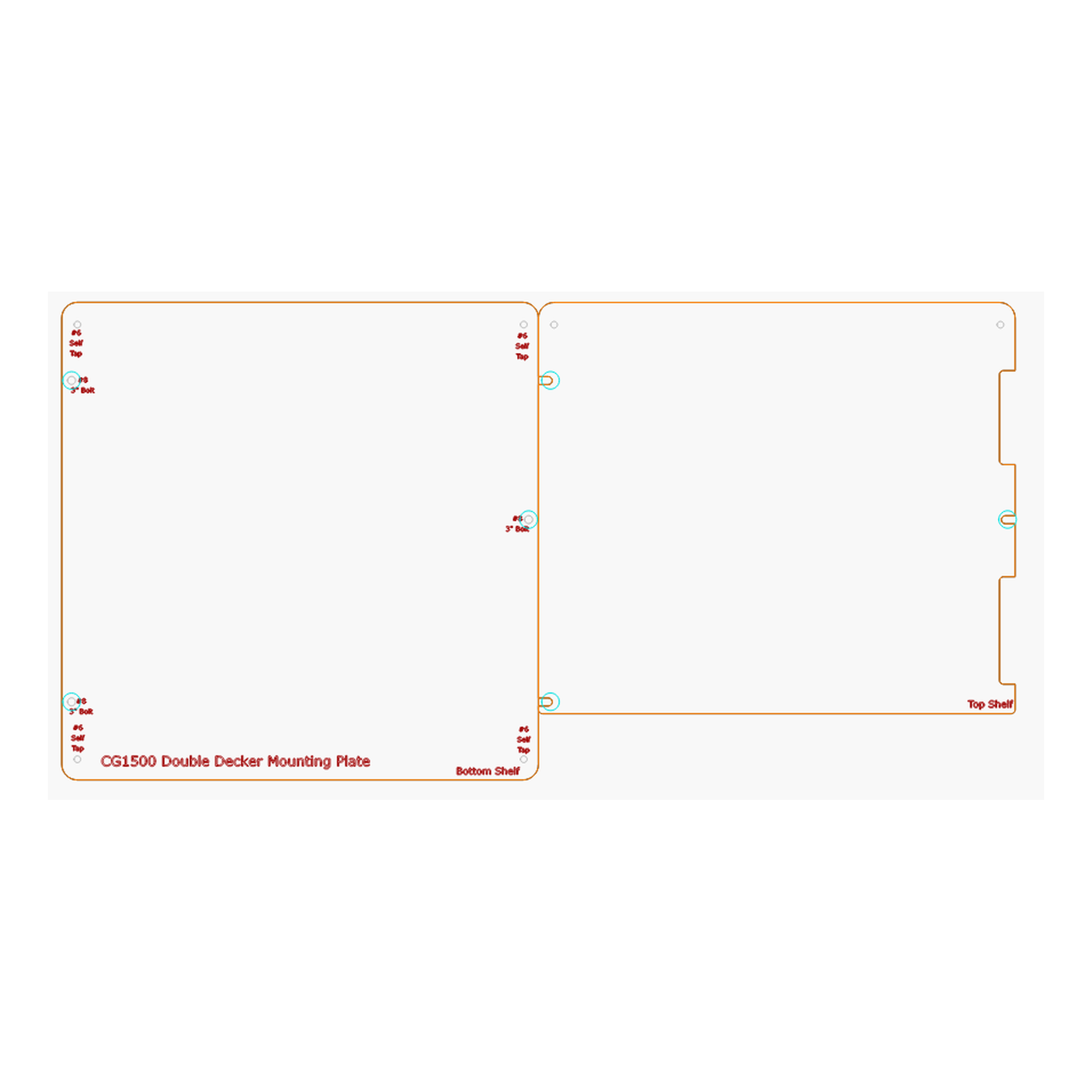 CableGuard CG1500 custom mounting plate for Christmas light show controller enclosure