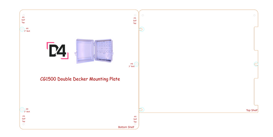 CableGuard CG1500 Double Deck Custom Mounting Plate