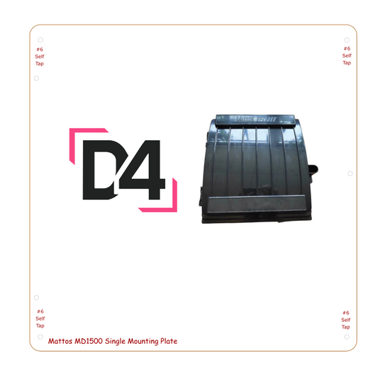 Mattos MD1500 Single Plate Custom Mounting Plate